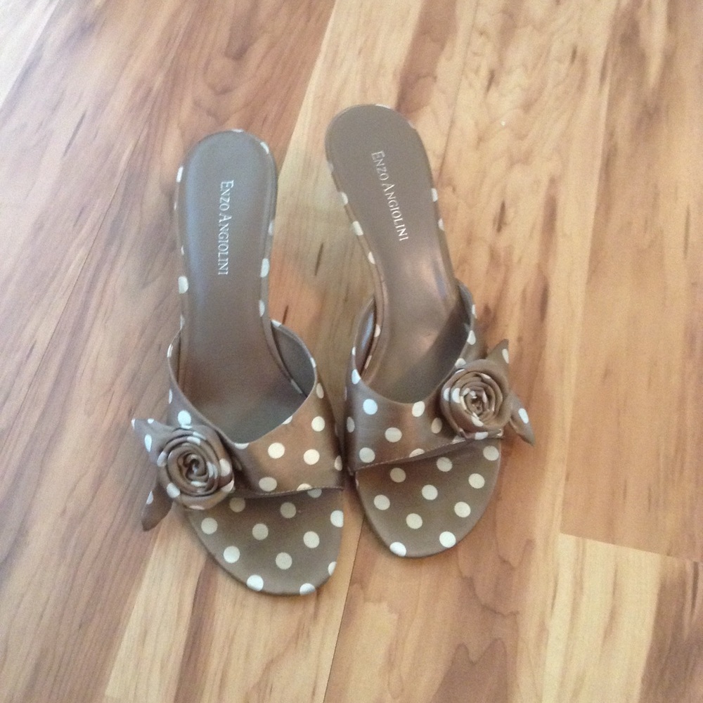 Enzo Angiolini Satin Kitten Heels